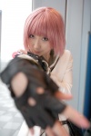 air_gear belt cosplay fingerless_gloves gloves kurosaki_shihomu pink_hair sailor_uniform school_uniform simca rating:Safe score:0 user:nil!