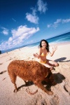 beach bikini cleavage dog ocean swimsuit tani_momoko vjy_no_85 rating:Safe score:0 user:nil!