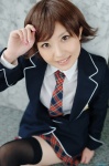 akiyoshi_umi blazer blouse cosplay pleated_skirt school_uniform skirt tagme_character tagme_series thighhighs tie zettai_ryouiki rating:Safe score:0 user:nil!