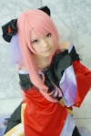 bow cosplay dress hairbow harumiya_yun megurine_luka pink_hair tiered_skirt vocaloid rating:Safe score:1 user:pixymisa