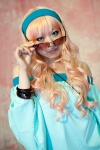 blonde_hair blouse cosplay hairband macross macross_frontier sheryl_nome sunglasses yuzunyan rating:Safe score:0 user:nil!
