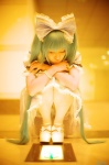 alice_in_musicland_(vocaloid) aqua_hair cosplay dress hairbow hatsune_miku thighhighs twintails vocaloid yaya rating:Safe score:5 user:nil!