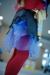 bow cosplay dress hairbow harumiya_yun megurine_luka pantyhose pink_hair red_legwear tiered_skirt vocaloid rating:Safe score:1 user:pixymisa