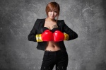 blazer boxing_gloves bra open_clothes ryu_ji-hye trousers rating:Safe score:0 user:mock
