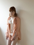 bikini blouse cleavage open_clothes shigemori_satome swimsuit rating:Safe score:0 user:nil!