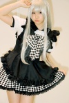 ahoge apron blouse cosplay enako haiyore!_nyaruko-san miniskirt nyaruko skirt white_hair rating:Safe score:0 user:pixymisa