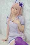 cosplay dress koiiro_byoutou_(vocaloid) megurine_luka nana nurse nurse_cap nurse_uniform pink_hair thighhighs vocaloid zettai_ryouiki rating:Safe score:0 user:nil!