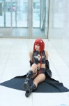 boots braid cape cosplay croptop detached_sleeves gomamama kurosaki_mea red_hair shorts thigh_strap to_love-ru rating:Safe score:1 user:nil!