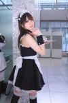 apron cosplay costume crinoline hairband katou_mari kore_ga_watashi_no_goshujin-sama maid maid_uniform sawatari_mitsuki serving_tray thighhighs wristband zettai_ryouiki rating:Safe score:1 user:nil!