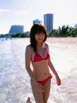 beach bikini cleavage hello ocean side-tie_bikini sugimoto_yumi swimsuit wet rating:Safe score:0 user:nil!