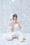 cosplay tagme_character tagme_series thighhighs tiara wedding_gown white_legwear yuni_(ii) zettai_ryouiki rating:Safe score:1 user:nil!