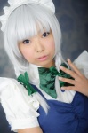 apron blouse cosplay hairband izayoi_sakuya jumper maid maid_uniform necoco night_bloom silver_hair touhou rating:Safe score:1 user:nil!