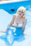 bikini blonde_hair cosplay hatsune_yukihana inflatable_toy simone_aragon star_driver swimsuit rating:Safe score:0 user:pixymisa