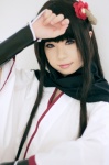 cosplay gauntlets horns inu_boku_secret_service kimono scarf shirakiin_ririchiyo shirayuki_himeno rating:Safe score:0 user:xkaras