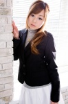 blazer miniskirt natsukawa_jun ponytail skirt sweater_vest turtleneck rating:Safe score:0 user:nil!