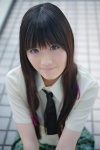 blouse boku_wa_tomodachi_ga_sukunai cosplay hair_ribbons mikazuki_yozora pleated_skirt popuri purple_eyes skirt tie rating:Safe score:0 user:pixymisa