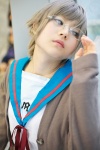 cosplay glasses kanata nagato_yuki silver_hair suzumiya_haruhi_no_yuuutsu rating:Safe score:1 user:darkgray