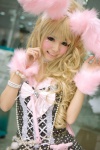 animal_ears blonde_hair bunny_ears choker cosplay dress himemiya_mahore original rating:Safe score:2 user:nil!