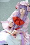 cosplay dress hat pantyhose patchouli_knowledge purple_hair robe touhou yoppy rating:Safe score:1 user:nil!