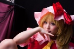 blonde_hair blouse cosplay eastern_fran flandre_scarlet hat suzuka touhou vest rating:Safe score:0 user:nil!