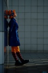 blouse coat cosplay forest hat kaieda_kae mayuzumi_kaoru orange_hair overalls pantyhose striped rating:Safe score:0 user:nil!