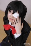 another blazer blouse bowtie cosplay eyepatch misaki_mei natsuki_(iii) pleated_skirt skirt rating:Safe score:0 user:pixymisa