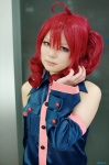 ahoge cosplay detached_sleeves dress drill_hair kasane_teto nakako red_hair twintails utau vocaloid rating:Safe score:0 user:nil!