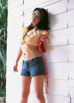 bikini_top blouse cleavage denim komukai_minako open_clothes shorts swimsuit ys_web_128 rating:Safe score:0 user:nil!