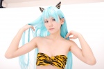 bikini_top blue_hair cosplay horns kouzuki_suzuka lum swimsuit tiger_print urusei_yatsura rating:Safe score:0 user:nil!