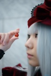 cosplay dress hat k kushina_anna marble pink_eyes sasa white_hair rating:Safe score:0 user:pixymisa