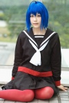 blue_hair cosplay oose pantyhose red_pantyhose sailor_uniform school_uniform tagme_character tagme_series rating:Safe score:1 user:nil!