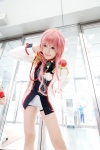 cosplay pantyhose pink_hair revolutionary_girl_utena saya tenjou_utena uniform rating:Safe score:0 user:nil!
