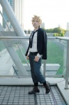 blazer blonde_hair boots cosplay crossplay dress_shirt hatomune kagamine_len romeo_to_juliet_(vocaloid) socks tie trousers vocaloid rating:Safe score:0 user:nil!