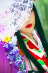 cosplay fan hairbow kaguya-hime kimono taketori_monogatari tsugihagi_mishin rating:Safe score:1 user:nil!