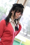 blouse cardigan costume glasses hairbow kazuki_aria school_uniform rating:Safe score:1 user:nil!