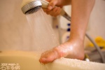 barefoot bathroom bathtub feet ishii_kaori one-piece_swimsuit ponytail swimsuit toes wet rating:Safe score:1 user:nil!