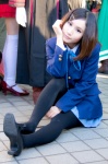 blazer blouse cosplay hair_clips hirasawa_yui k-on! nakamura_yuka pantyhose pleated_skirt school_uniform skirt rating:Safe score:3 user:nil!