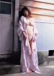 barefoot bikini cleavage happening kobayashi_emi open_robe swimsuit yukata rating:Safe score:0 user:nil!