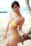 beach bikini cleavage dgc_0988 ocean ponytail side-tie_bikini suzuki_fumina swimsuit rating:Safe score:0 user:nil!