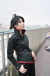 ahoge araragi_koyomi bakemonogatari blazer cosplay school_uniform trousers urushi_jun rating:Safe score:0 user:nil!