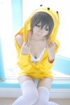 bikini_top cleavage cosplay hoodie original sakuragi_mui shorts swimsuit thighhighs wooser rating:Safe score:7 user:nil!