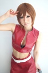 asaka_kei bra cleavage cosplay croptop default_costume meiko microphone miniskirt skirt vest vocaloid rating:Safe score:0 user:nil!