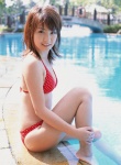 bikini cleavage polka_dots pool swimsuit wet yamamoto_azusa ys_web_187 rating:Safe score:1 user:nil!