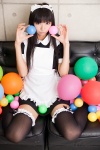 akiyama_mio apron cosplay dress hairband k-on! maid maid_uniform necoco thighhighs zettai_ryouiki rating:Safe score:1 user:nil!