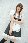 apron blouse cosplay hairband jumper maid maid_uniform narihara_riku original thighhighs zettai_ryouiki rating:Safe score:0 user:nil!