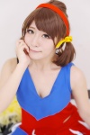 cheerleader_uniform cosplay hairband osomatsu-kun osomatsu-san pleated_skirt pom_poms skirt tank_top twintails yayoi yowai_totoko rating:Safe score:0 user:nil!