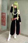boots cc code_geass cosplay detached_sleeves dress green_hair momose_riyu rating:Safe score:0 user:nil!