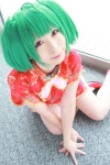 ahoge cosplay green_hair macross macross_frontier muu qipao ranka_lee socks twintails rating:Safe score:0 user:pixymisa