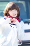 <3 aki_(iv) anegasaki_nene cosplay love_plus sailor_uniform scarf scarf_tie school_uniform sweater rating:Safe score:0 user:pixymisa