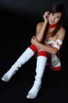 armband boots cleavage dress kneehighs nagasaku_airi scarf rating:Safe score:0 user:nil!